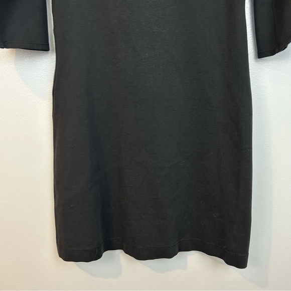 Theory Black Sheath Mini Dress Size 4 - Picture 9 of 10